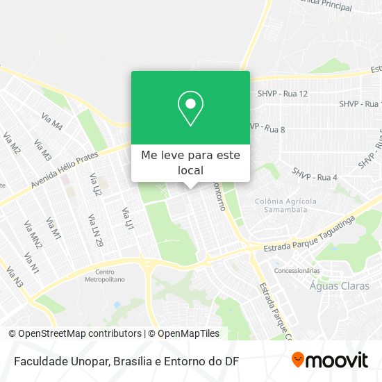 Faculdade Unopar mapa