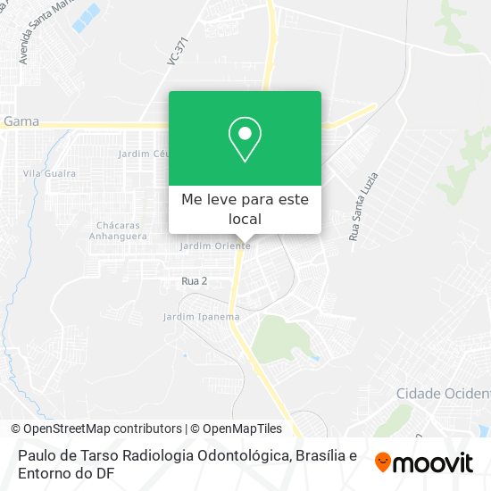 Paulo de Tarso Radiologia Odontológica mapa