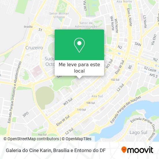 Galeria do Cine Karin mapa
