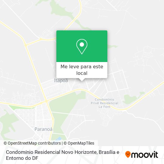 Condomínio Residencial Novo Horizonte mapa