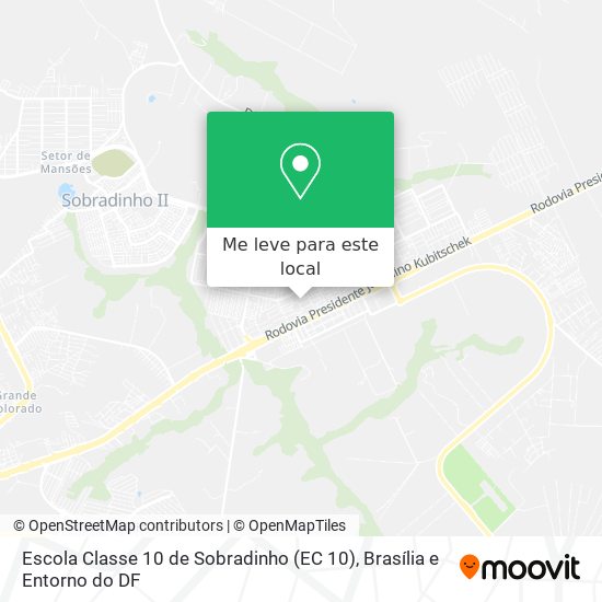 Escola Classe 10 de Sobradinho (EC 10) mapa