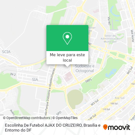 Escolinha De Futebol AJAX DO CRUZEIRO mapa