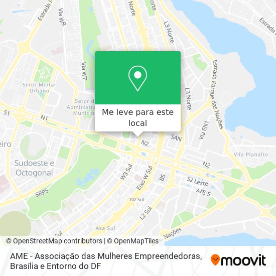 AME - Associação das Mulheres Empreendedoras mapa