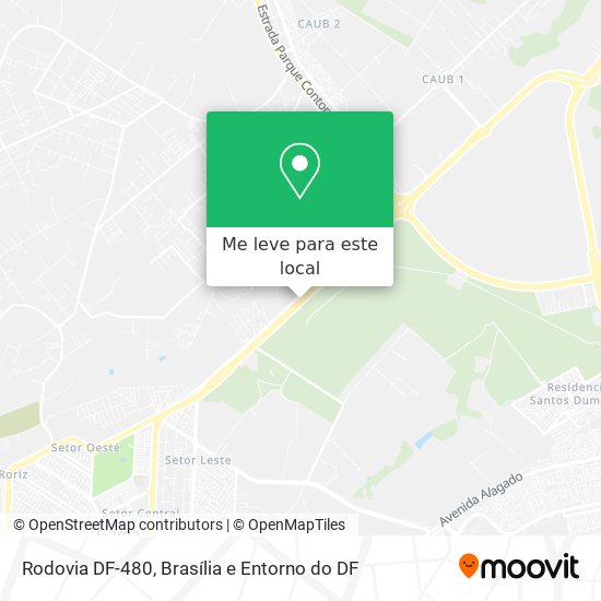 Rodovia DF-480 mapa