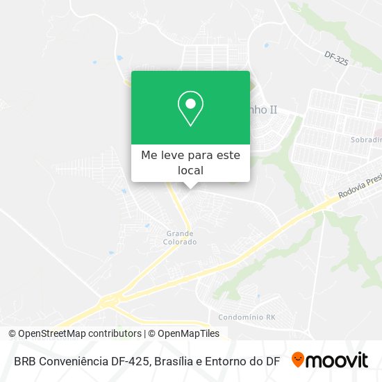 BRB Conveniência DF-425 mapa