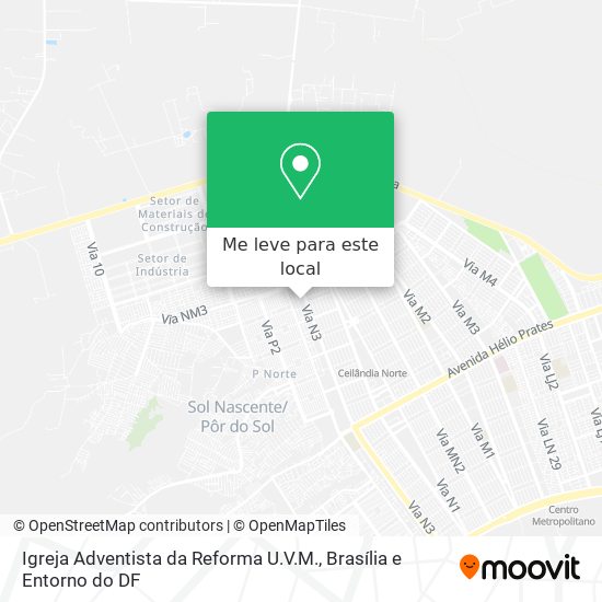 Igreja Adventista da Reforma U.V.M. mapa