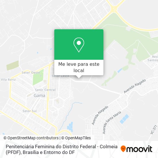 Penitenciária Feminina do Distrito Federal  - Colmeia (PFDF) mapa