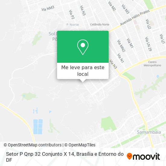 Setor P Qnp 32 Conjunto X 14 mapa