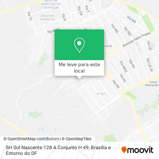 SH Sol Nascente 128 A Conjunto H 49 mapa