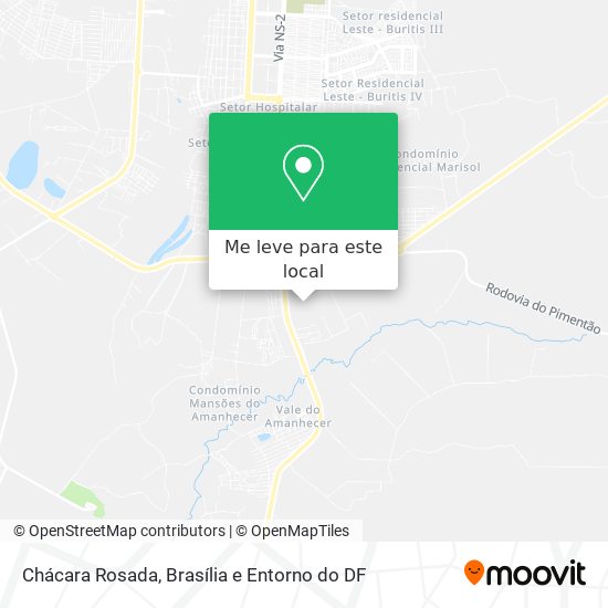 Chácara Rosada mapa