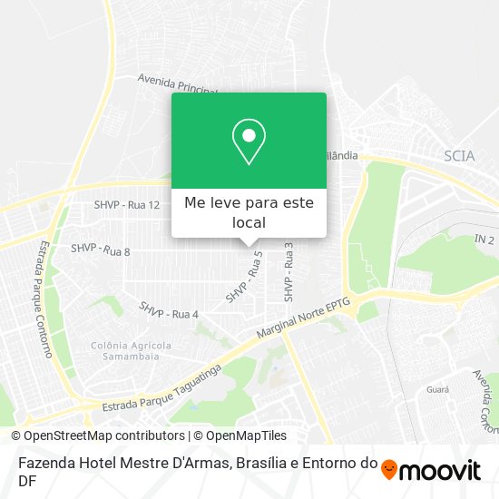 Fazenda Hotel Mestre D'Armas mapa