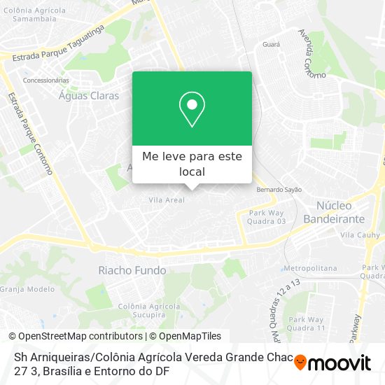 Sh Arniqueiras / Colônia Agrícola Vereda Grande Chac 27 3 mapa