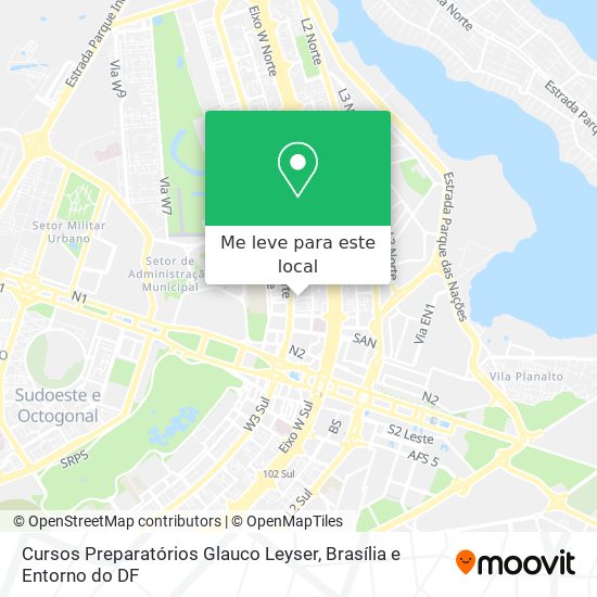 Cursos Preparatórios Glauco Leyser mapa