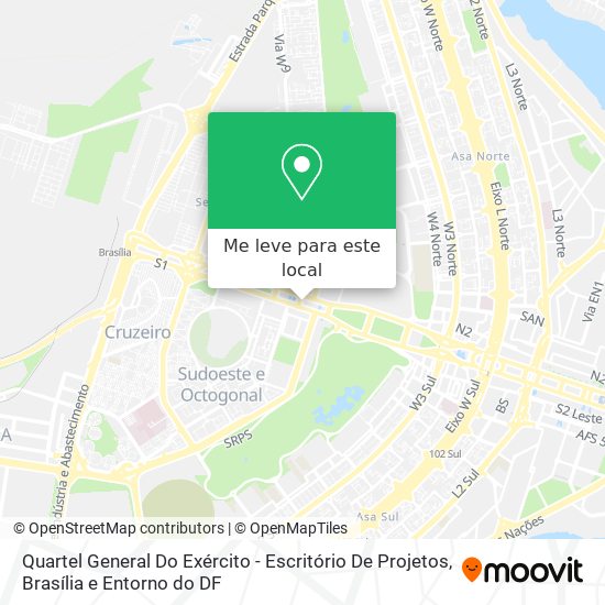 Quartel General Do Exército - Escritório De Projetos mapa