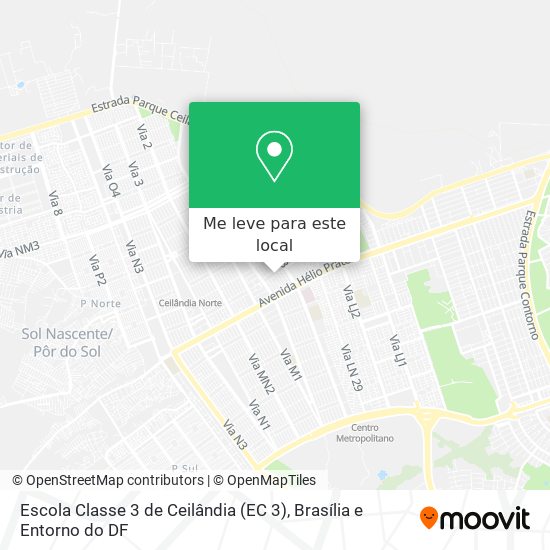 Escola Classe 3  de Ceilândia (EC 3) mapa