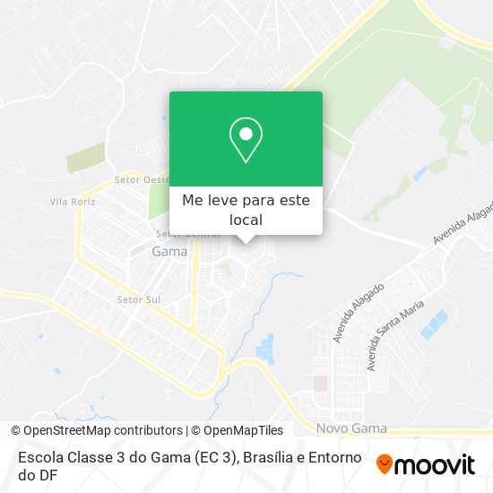 Escola Classe 3 do Gama (EC 3) mapa