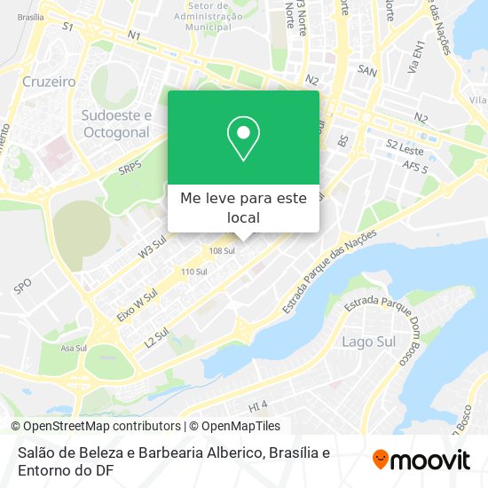 Salão de Beleza e Barbearia Alberico mapa
