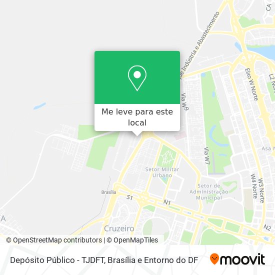 Depósito Público - TJDFT mapa