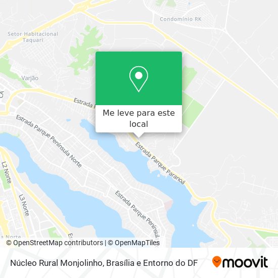 Núcleo Rural Monjolinho mapa