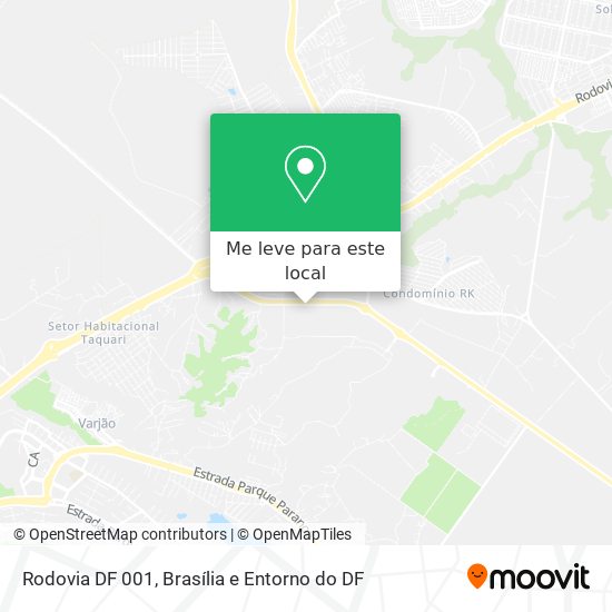 Rodovia DF 001 mapa