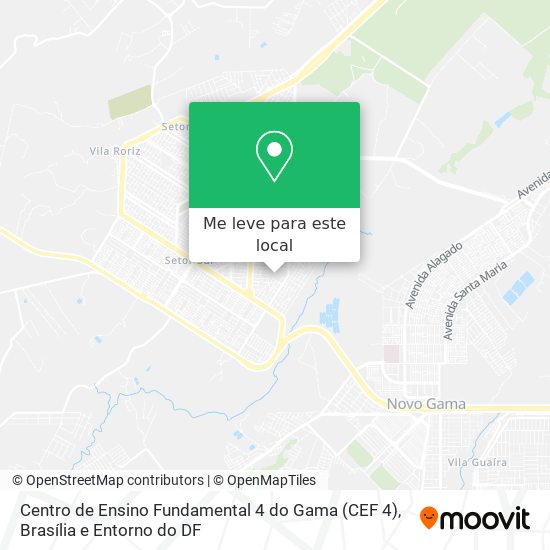 Centro de Ensino Fundamental 4 do Gama (CEF 4) mapa