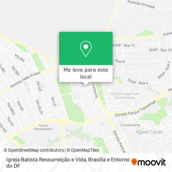 Igreja Batista Ressurreição e Vida mapa