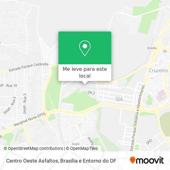 Centro Oeste Asfaltos mapa