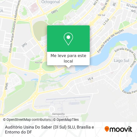 Auditório Usina Do Saber (Dl Sul) SLU mapa