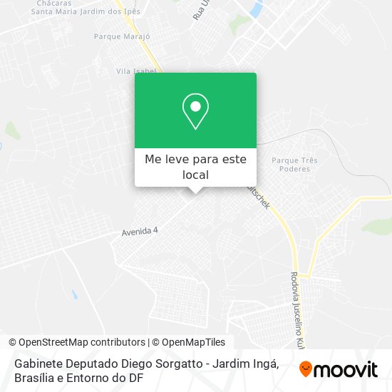 Gabinete Deputado Diego Sorgatto - Jardim Ingá mapa