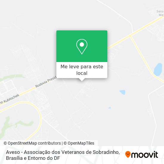 Aveso - Associação dos Veteranos de Sobradinho mapa