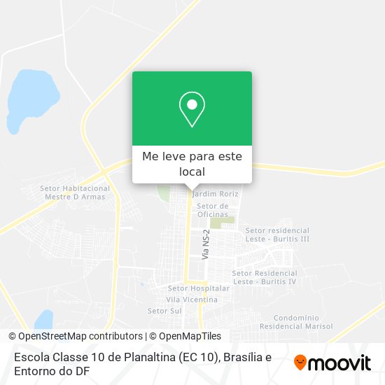 Escola Classe 10 de Planaltina (EC 10) mapa