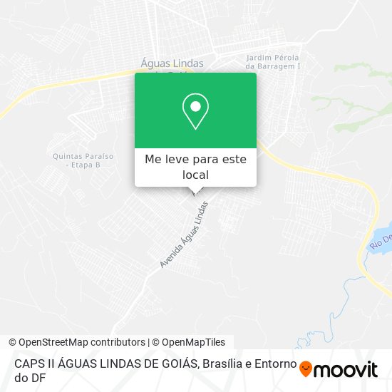CAPS II ÁGUAS LINDAS DE GOIÁS mapa