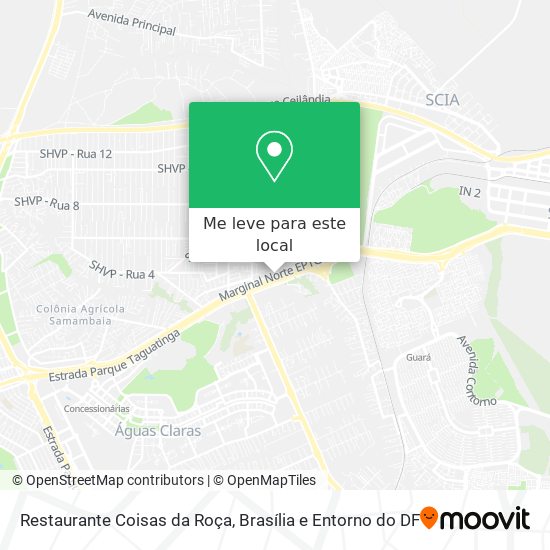 Restaurante Coisas da Roça mapa