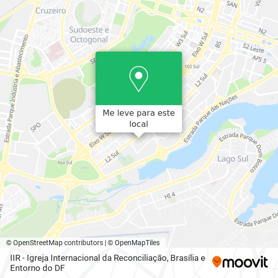IIR - Igreja Internacional da Reconciliação mapa