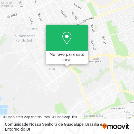Comunidade Nossa Senhora de Guadalupe mapa