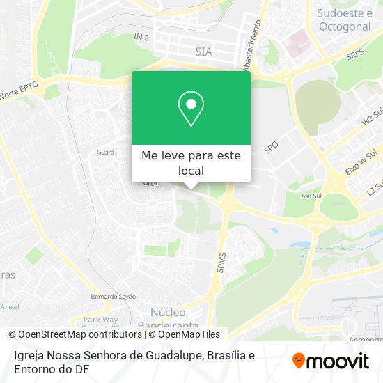 Igreja Nossa Senhora de Guadalupe mapa