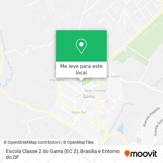 Escola Classe 2 do Gama (EC 2) mapa