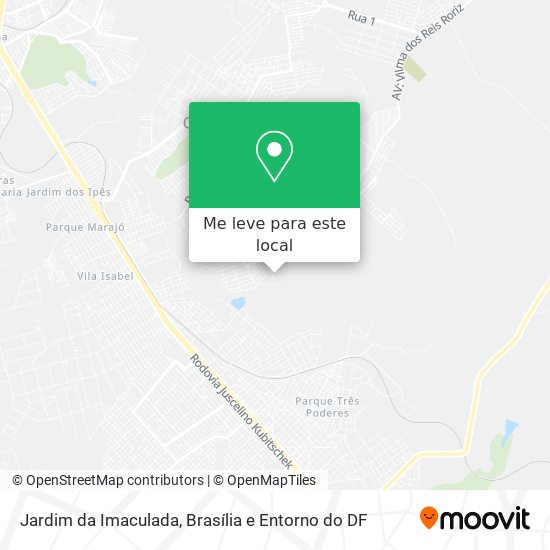Jardim da Imaculada mapa