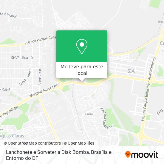 Lanchonete e Sorveteria Disk Bomba mapa