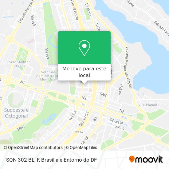 SQN 302 BL. F mapa