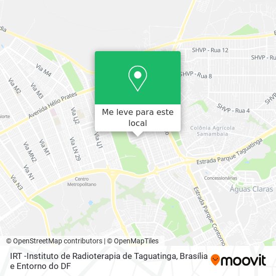 IRT -Instituto de Radioterapia de Taguatinga mapa