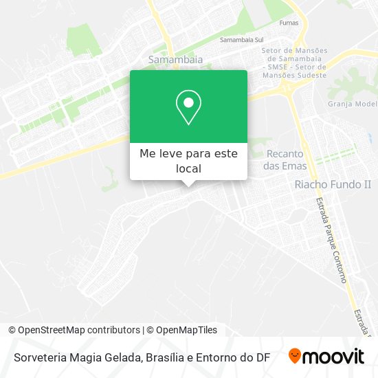 Sorveteria Magia Gelada mapa