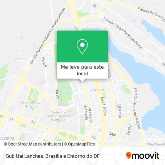Sub Uai Lanches mapa