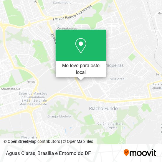 Águas Claras mapa