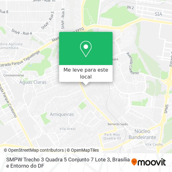 SMPW Trecho 3 Quadra 5 Conjunto 7 Lote 3 mapa