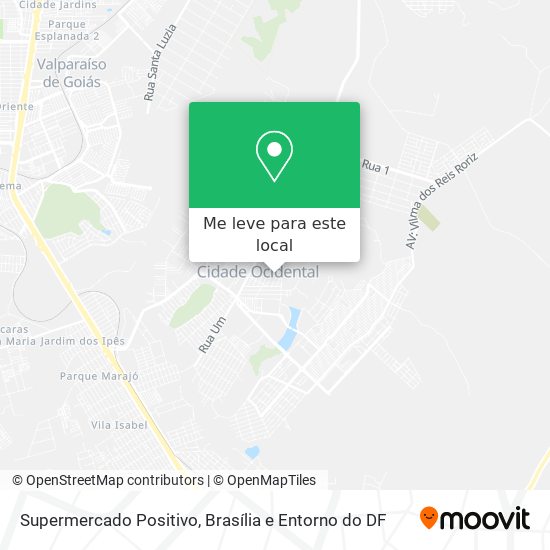 Supermercado Positivo mapa