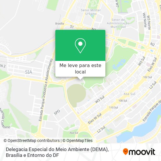 Delegacia Especial do Meio Ambiente (DEMA) mapa
