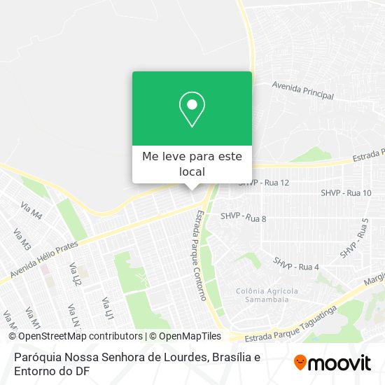 Paróquia Nossa Senhora de Lourdes mapa