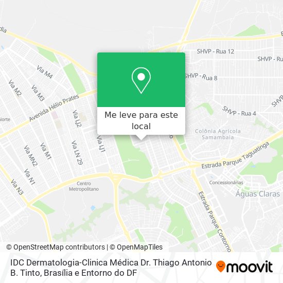 IDC Dermatologia-Clinica Médica Dr. Thiago Antonio  B. Tinto mapa