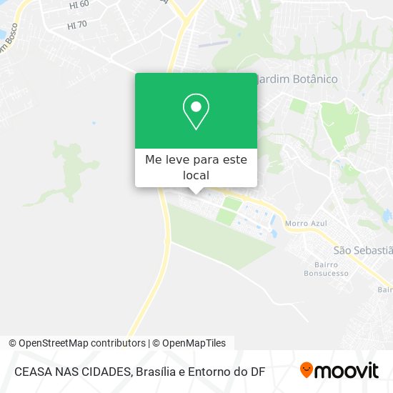 CEASA NAS CIDADES mapa